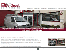 Tablet Screenshot of degrootluchtkanalen.nl